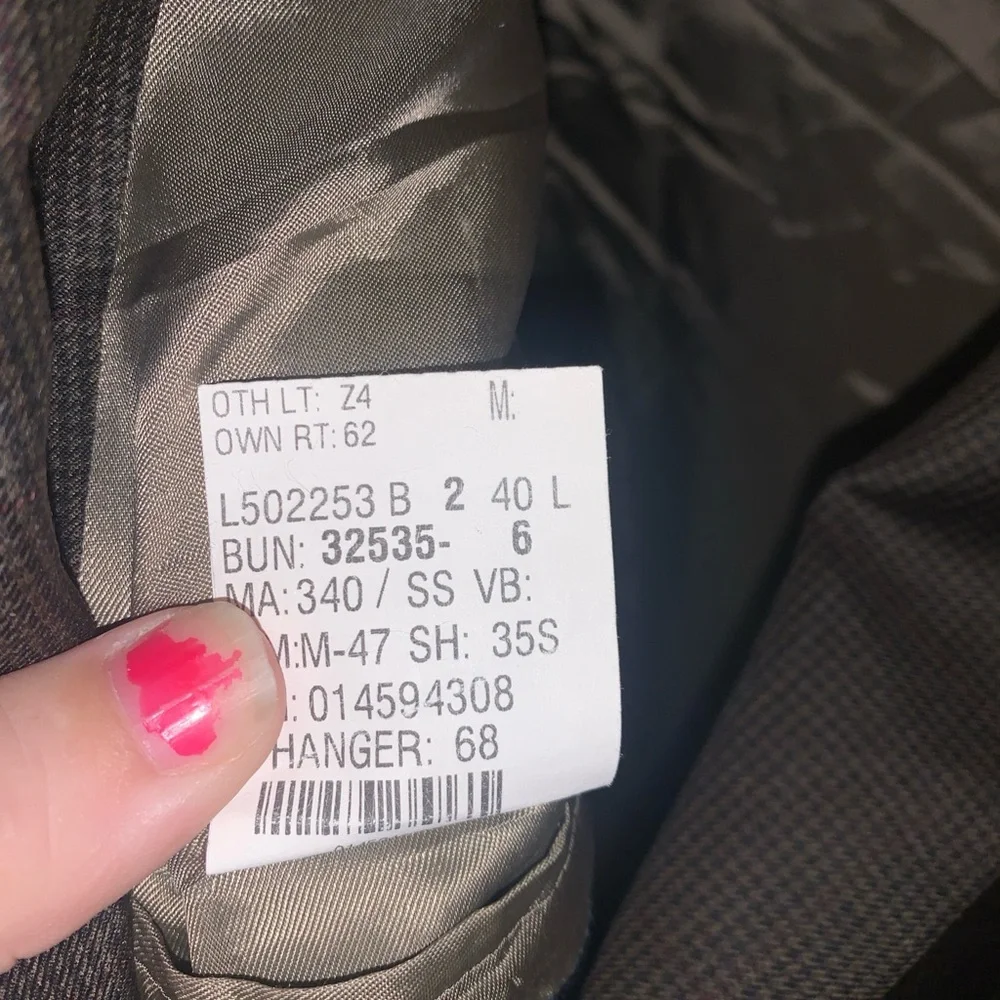 Lauren Ralph Lauren Wool Cashmere Blend Houndstooth Blazer 40L